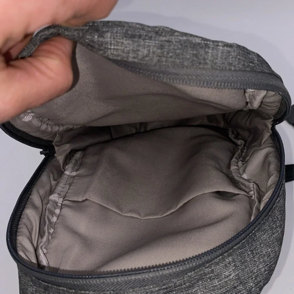 Gray Shoulder Travel Bag Men's Ladies Light Cross Body Adjustable Security Clips